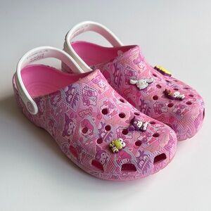 Hello Kitty CROCS LIMITED EDITION Pink with Jibbitz Men’s 11 Women’s 13
